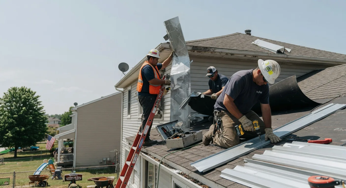 Storm Damage Metal Roof Repair in Maryneal, TX